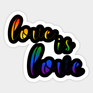 Love is Love - Gay Pride Sticker